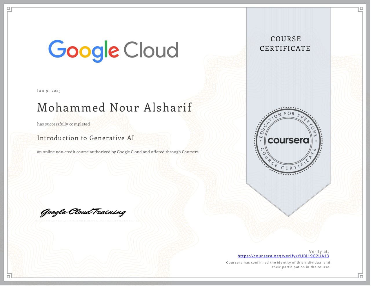 certificate photo